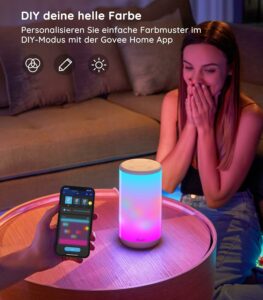 Govee RGBICWW Smart Table Lamp mit Lichtwecker App